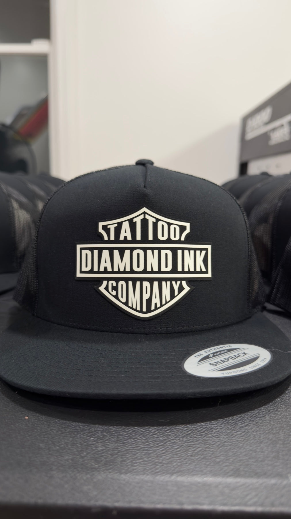 Finished custom Diamond Ink hat