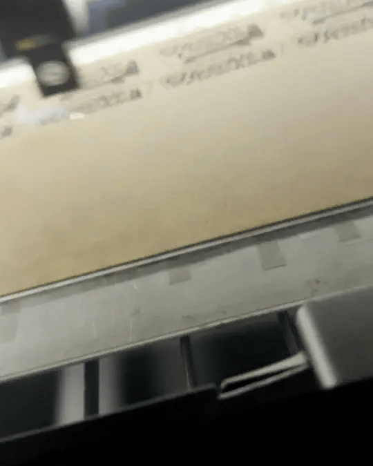 Leatherette patch production
