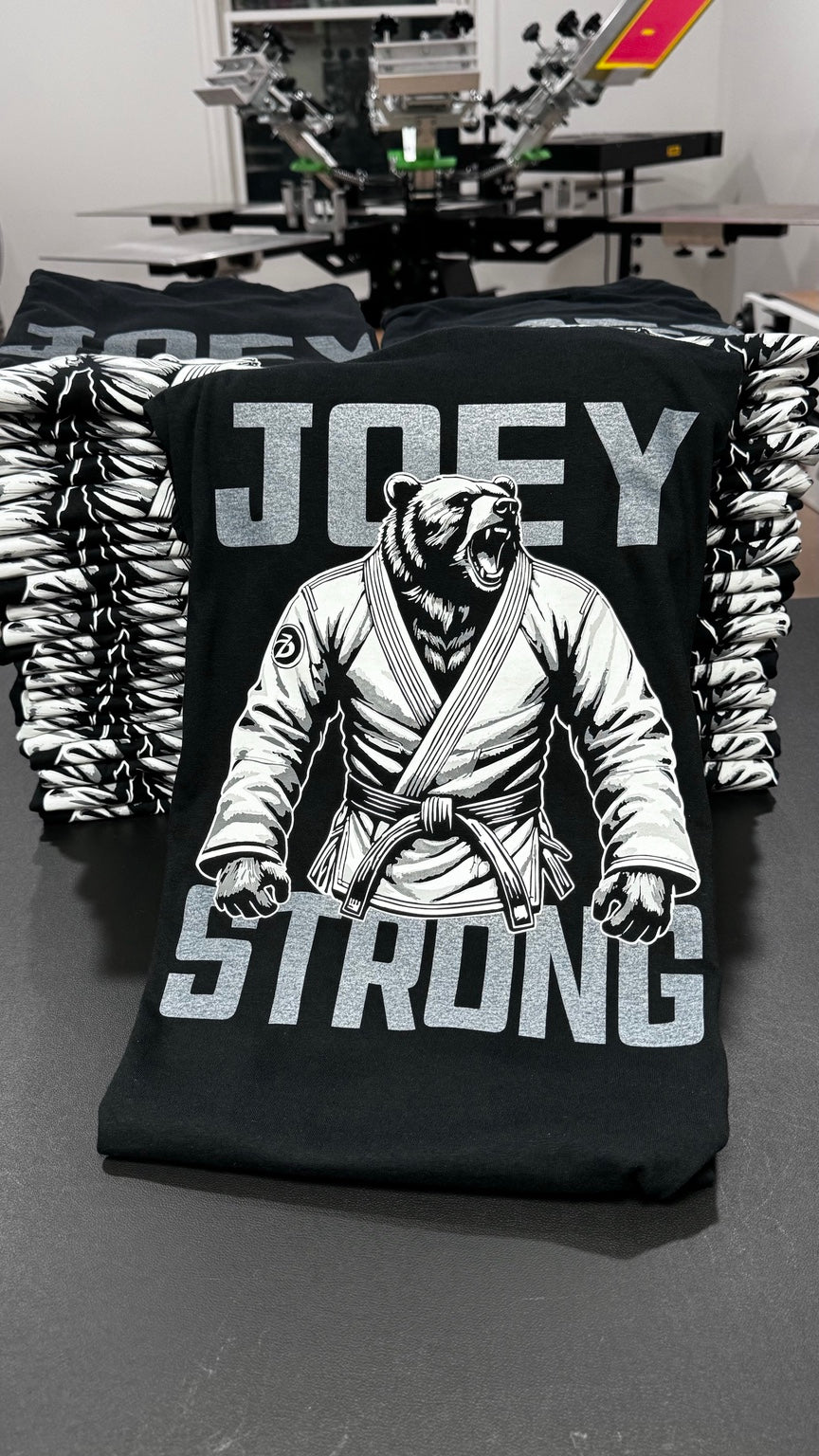 Finished Joey Strong screen print