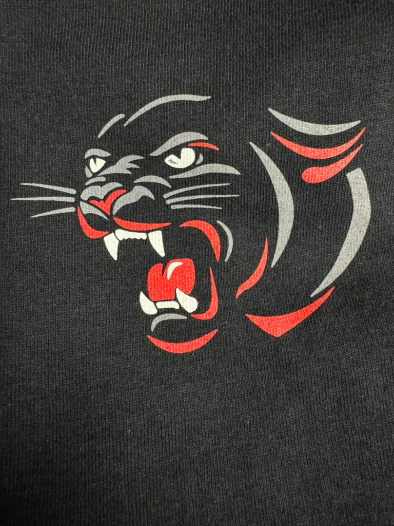 Three-color panther screen print detail by Vaultline Branding